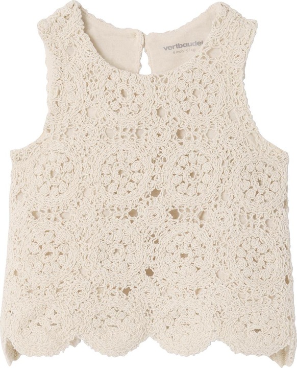 Produktbild Vertbaudet Mädchen Baby-Set: Top & Shorts aus Makramee (98)