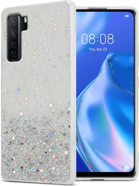Actual product image Cadorabo Bumper Case for Huawei P40 LITE 5G / NOVA 7 SE TPU funkelnder Glitter (Huawei Nova 7 SE, Huawei P40 Lite 5G)