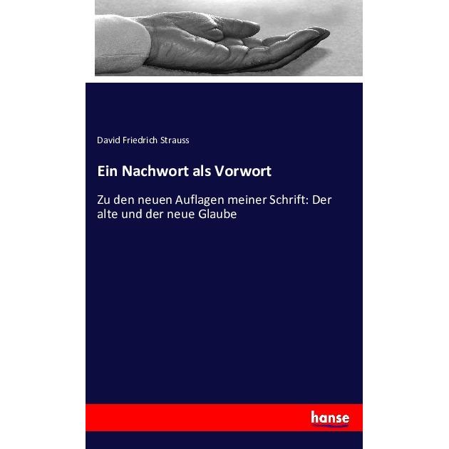Ein Nachwort als Vorwort, Fachbücher von David Friedrich Strauss