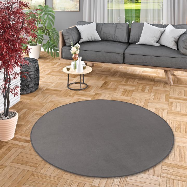 Produktbild Snapstyle Basic Velours Teppich Carla Rund (200x200 cm)