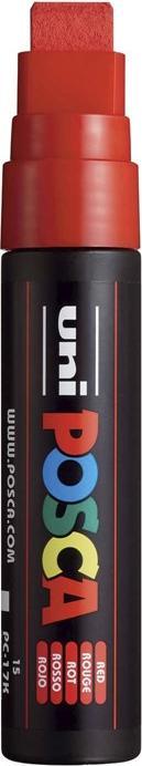 Actual product image Posca Marker PC-17K Rechteckspitze (Red, 15 mm, 1 x)
