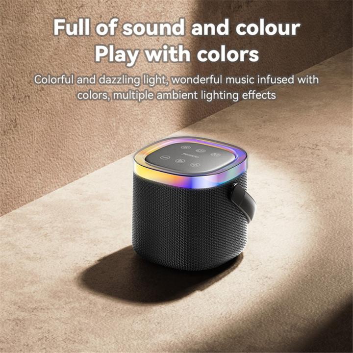 Actual product image Yesido BT Speaker YSW25, 5W, RGB, Black