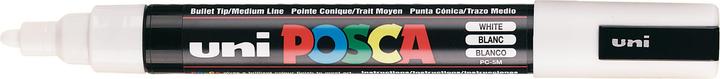 Actual product image Posca Medium marker PC-5M (White, 2.50 mm, 1 x)