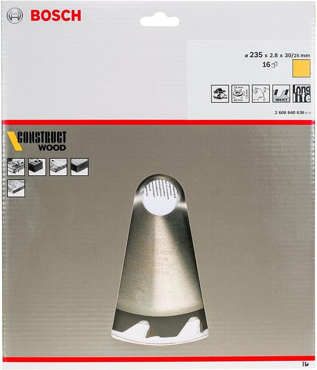 Actual product image Bosch Professional Zubehör PRO Construct Wood circular saw blade, 235 x 2.8 x 30 mm