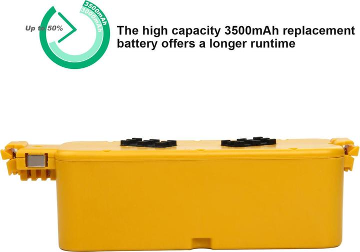 Actual product image Acconic Battery f. iRobot 400 Roomba 405 410 415 416 418 4000 4100 4105 4110 4130