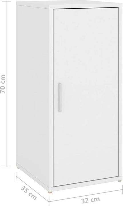 Produktbild vidaXL Wand-Schuhschrank (35 x 32 x 70 cm)
