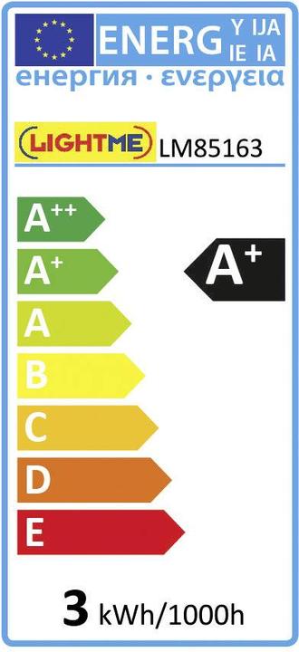 Label énergétique LightMe LED E27 forme incandescente 2.3 W = (E27, 125 lm, 1x)