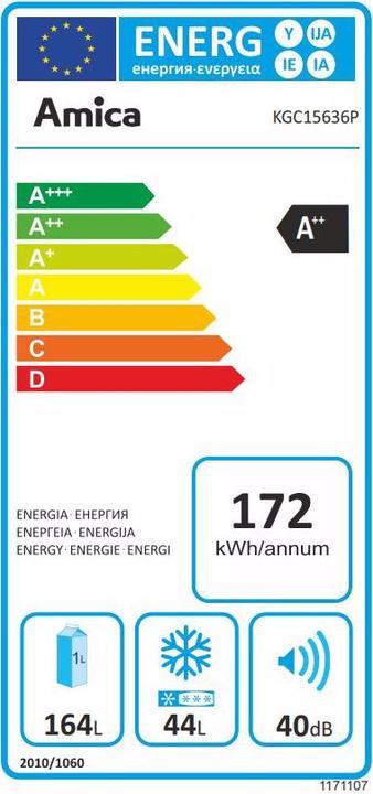 Energie-Label Amica KGC 15636 P (208 l)