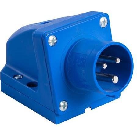 PCE, Presa di corrente, 45.000 Appliance-WCD Aufputz 16A - 230V - 3P - IP44 - 6h - blau
