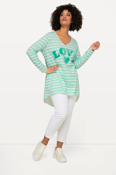 Immagine prodotto Angel of Style Longshirt, geringelt, LOVE Druck Langarm (52)