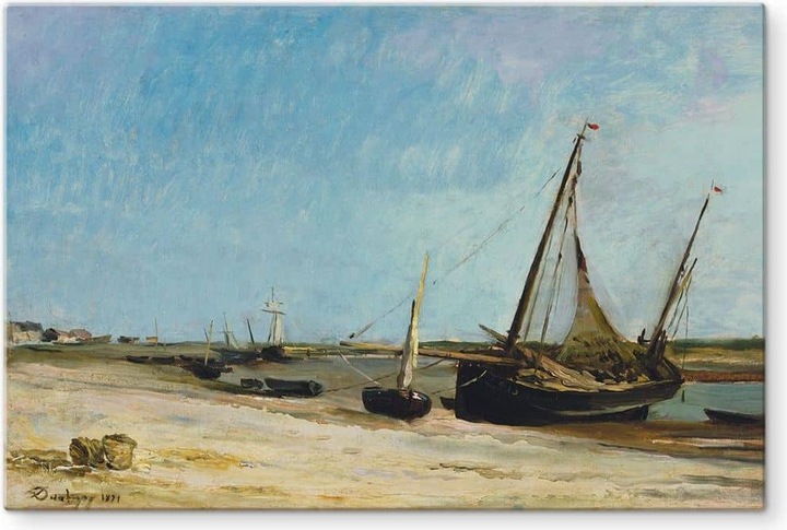 Produktbild Trenddeko Boote am Strand von Ètaples (40 x 60 cm)