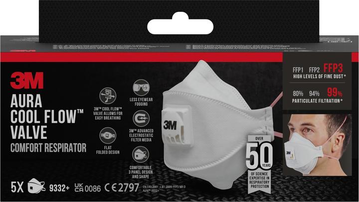 3M Atemschutzmaske (FFP3, 5 x)