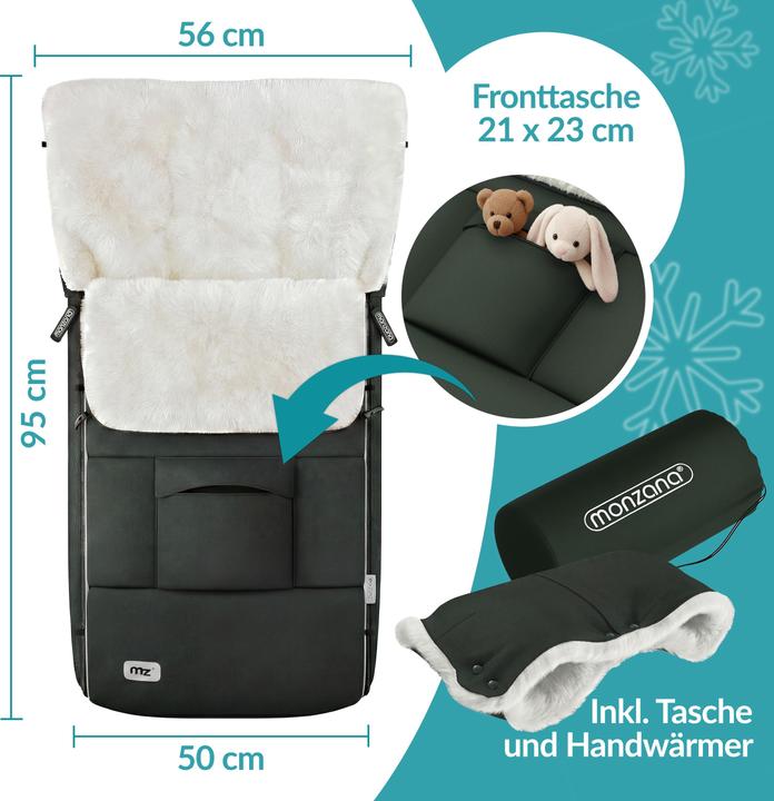 Actual product image Monzana Baby footmuff