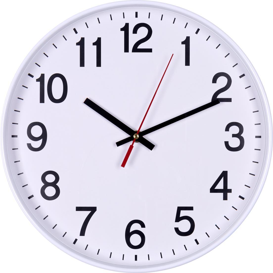Donau, Wanduhr, WANDUHR,, KUNSTSTOFF,? 340MM, WEISS