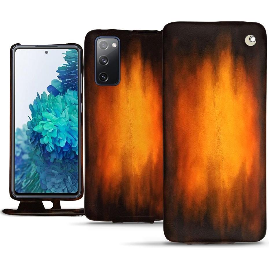 Thumbnail - Noreve Lederschutzhülle vertikal (Samsung Galaxy S20 FE), Smartphone Hülle, Violett