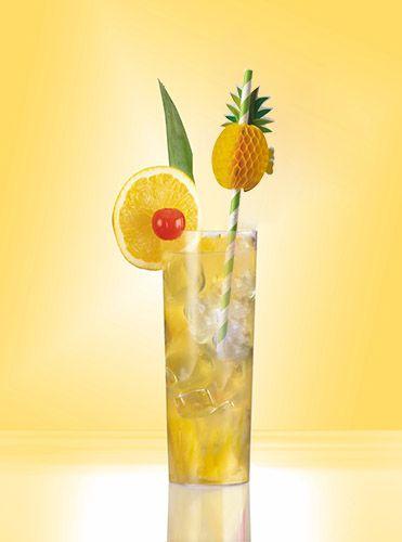 Produktbild Papstar Papiertrinkhalm "Pineapple" (50x)