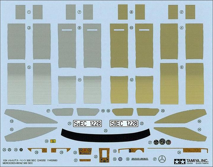 Image du produit Tamiya 1/24 Mercedes Benz 500 SEC