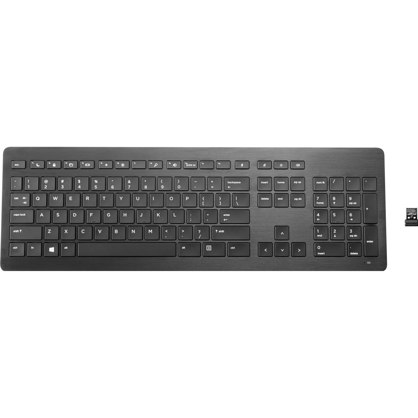 HP Premium (DE, Kabellos), Tastatur, Schwarz