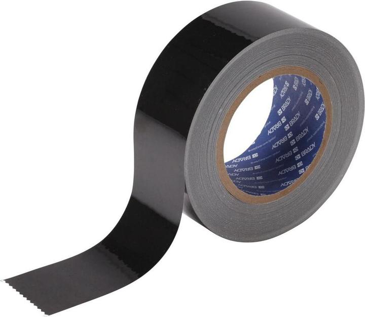 Produktbild Brady B-514, ToughStripe, Bodenmarkierbnder, Polyester, schwarz, 50,8mm x 30m (104310) (50.80 mm)