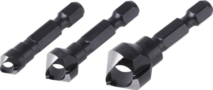 Actual product image wolfcraft 1 Cross countersink set WS 3-piece, ø8,12,16