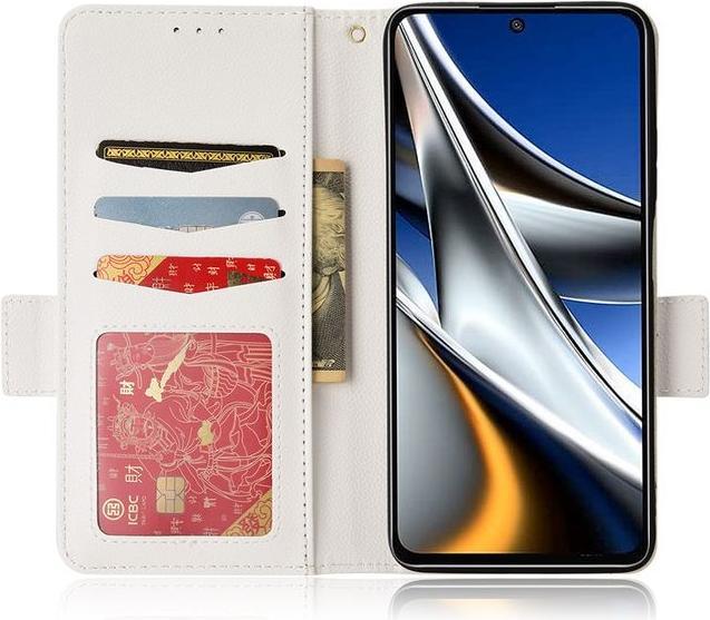 Image du produit MU Classic Série de couvertures de livre en cuir Litchi (Xiaomi Poco X4 Pro 5G)