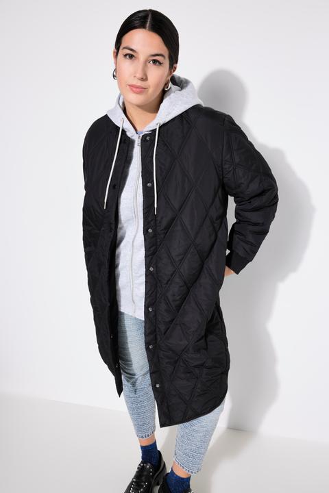 Produktbild Studio Untold Steppmantel, Straight Shape, Hoodie-Einsatz (58)