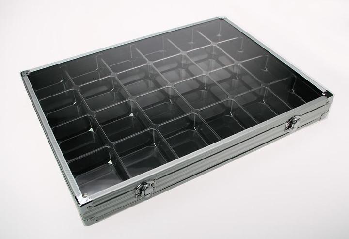 Schwäbische Albumfabrik Collecting showcase with 24 compartments