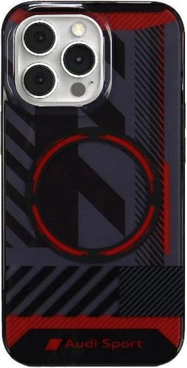 Actual product image Audi IML Sport MagSafe Case iPhone 13 Pro Max 6.7" czarny/black hardcase AU-IMLMIP13PM-RSQ/D2-BK (Apple iPhone 13 Pro Max)
