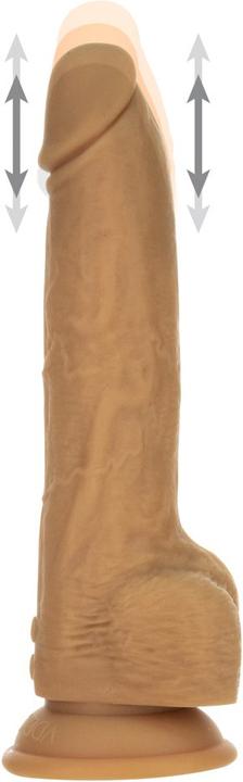 Actual product image Naked Addiction NA 9 Thrusting Dong RC Caramel