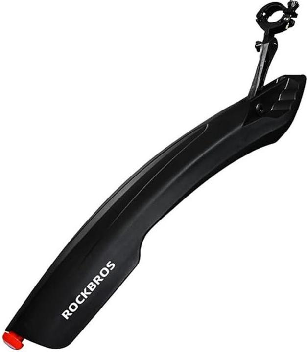 Rockbros DNB8001 Schutzblech mit rotem LED-Licht – schwarz (Schutzblech hinten)