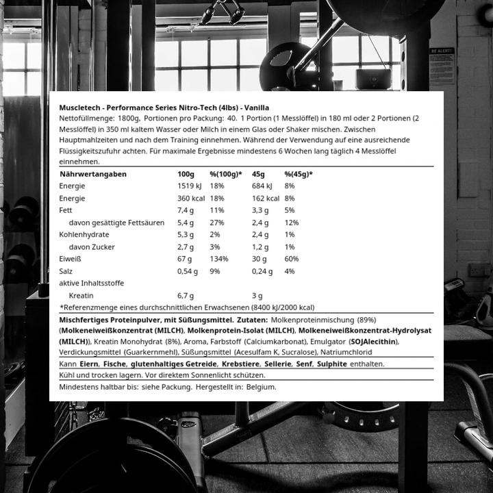 Image du produit Muscle Tech Nitro Tech Performance (Vanille, 1 pcs, 1800 g)