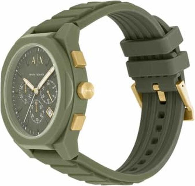 Actual product image Armani Exchange SYNC Heren Horloge 44 mm - Groen (Chronograph, 44 mm)