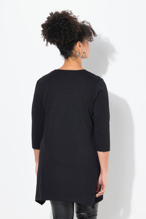 Actual product image Miamoda T-Shirt, A-Linie, Model-Motiv, Zipfelsaum (52)