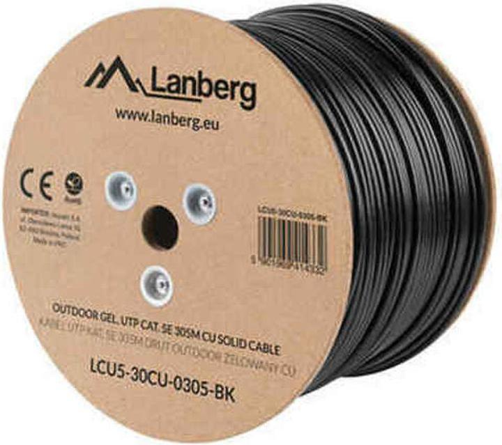 Actual product image Lanberg LCU5-30CU-0305-BK Network cable U/UTP (UTP) (U/UTP, CAT5e, 305 m)