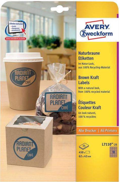 Actual product image Avery Zweckform L7110-25