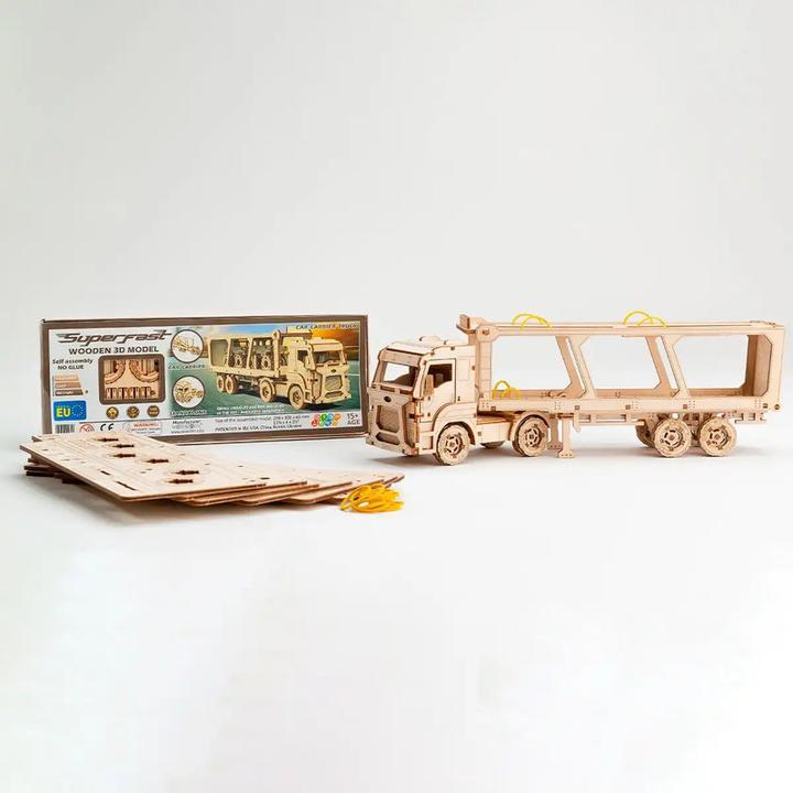 Produktbild WoodenCity WOODEN CITY 3D puzzle Superfast Car Carrier Truck (182 Teile)