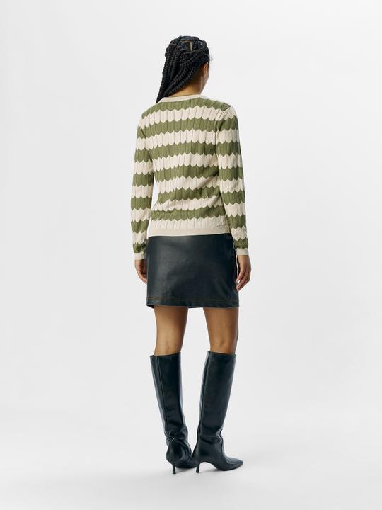 Produktbild Object Gestreifter Strickpullover (L)