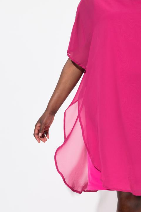 Actual product image Ulla Popken Chiffon Cape Dress (46, 48)
