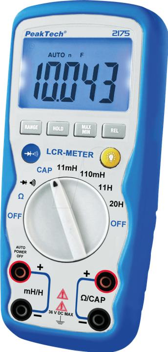 Produktbild Peaktech LCR-Meter 110 M? 110 mF 20 H ( 2175) (CAT III 600V)
