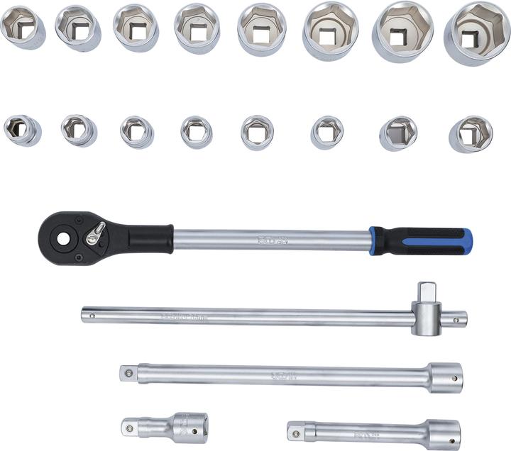 Actual product image BGS Socket Set | 20 mm (3/4") Drive | 21 pcs. (3/4")