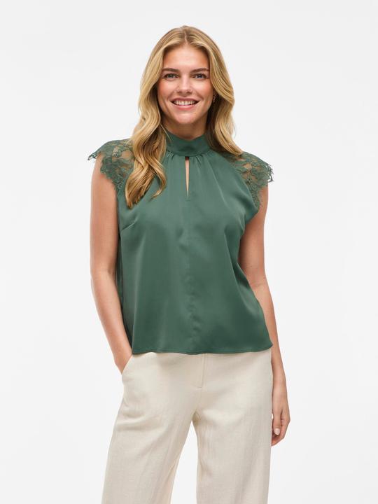 Immagine prodotto Vila VISIMPLY Spitzen Oberteil mit kurzen Ärmeln (38)