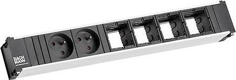 Produktbild Bachmann Steckdosenleiste (6 x, CEE 7/5, CEE 7/3, 0.10 m)