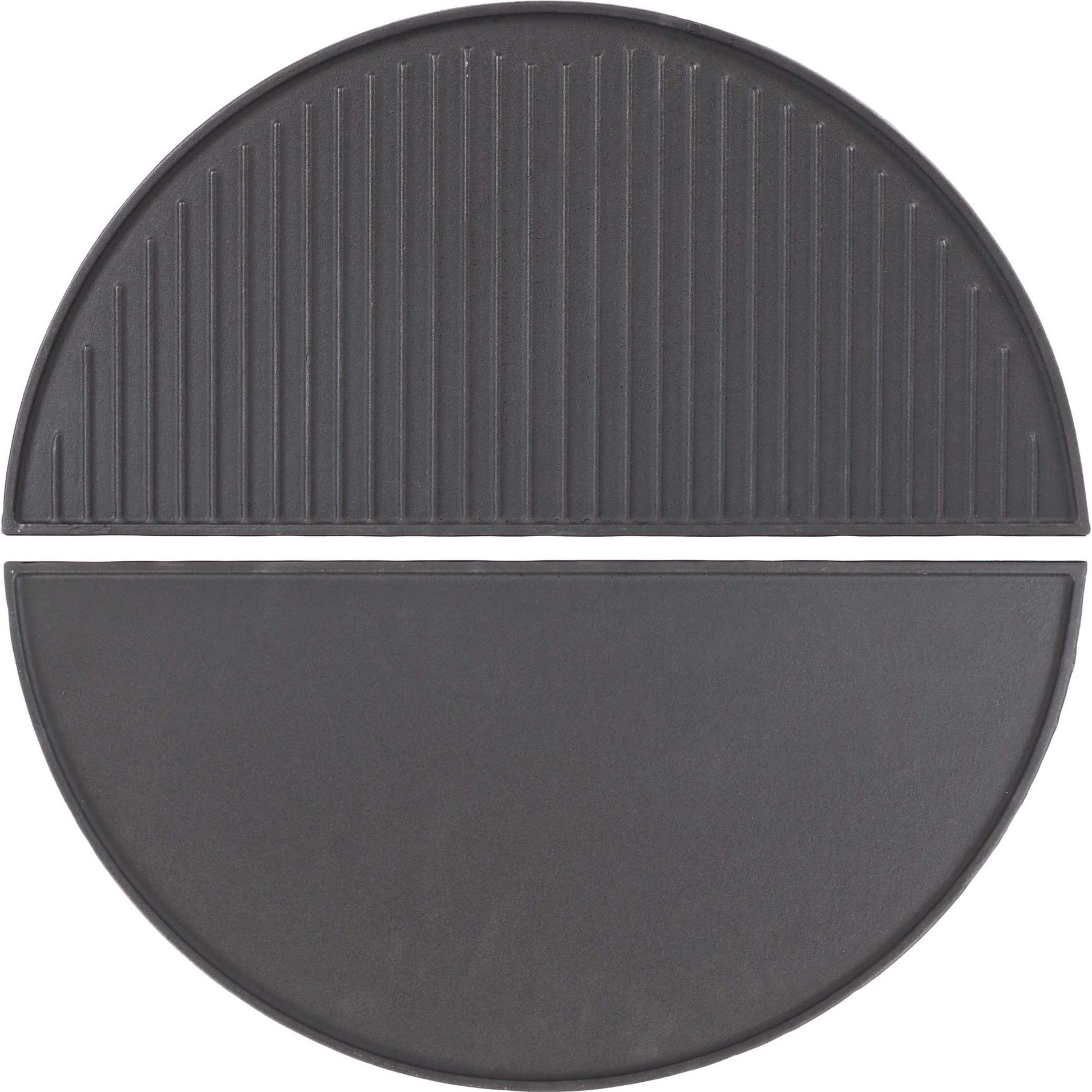 Wiltec, Grillplatte, 2x Gusseisen Grillplatte 46,7x22,8x1,5cm Grill Platte Grillzubehör BBQ