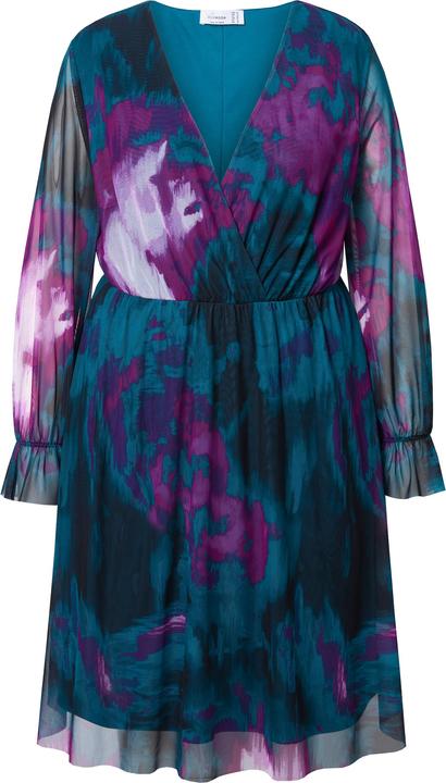 Produktbild Miamoda Kleid, A-Linie, Mesh mit Alloverdruck, Langarm (46)