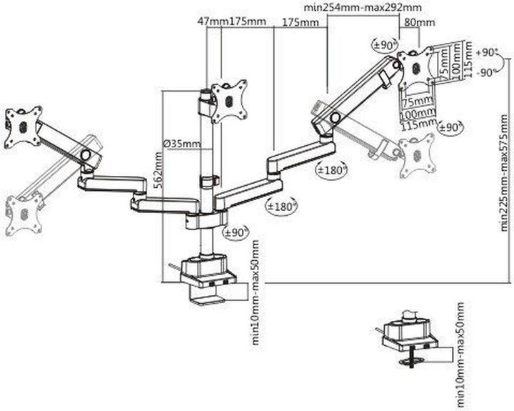 Actual product image Maclean MC-811 (Table, 27", 7 kg)