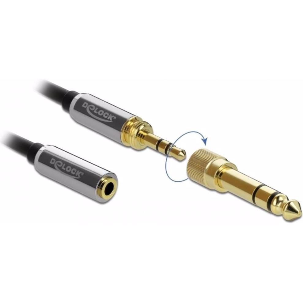 Thumbnail - Delock 3 Pin Klinkenverlängerung (5 m, 3.5mm Klinke (AUX)), Audio Kabel