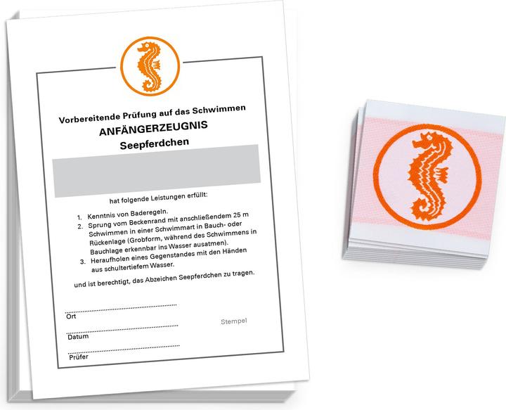 Produktbild Sport-Thieme Schwimmabzeichen-Set Seepferdchen mit Zeugnis