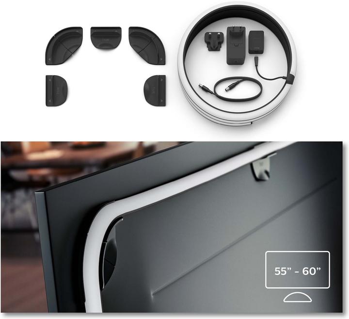 Actual product image Philips Hue Play Gradient Lightstrip 55" (RGBW, 216.50 cm, Indoor)