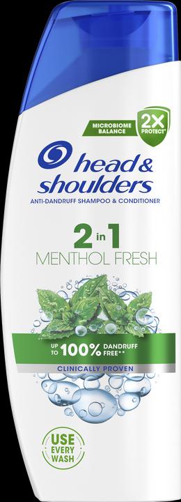Procter & Gamble Menthol Fresh Anti-Schuppen Shampoo - Schuppen Shampoo 2 in 1 (250 ml, Flüssiges Shampoo)