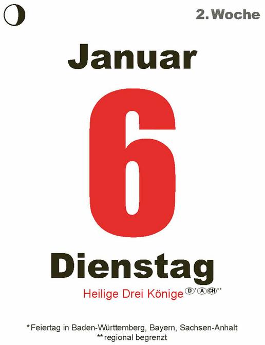 Produktbild Tages-Abreisskalender XL 2026